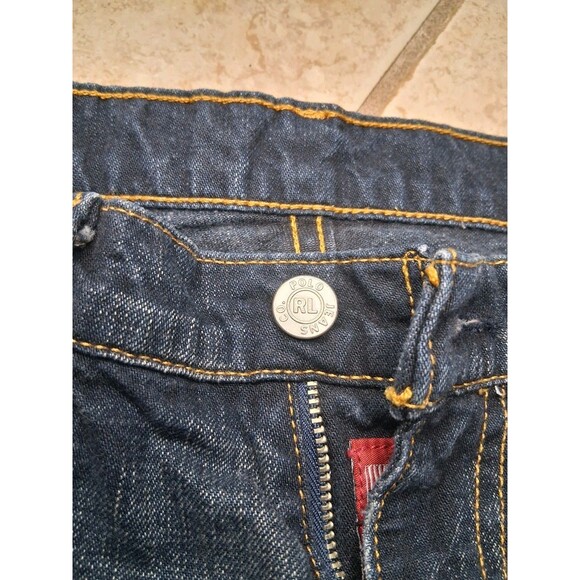 RL Polo Saturday Jeans Womens 4x32 Black Label Denim Vintage 90s Ralph Lauren - Picture 5 of 8